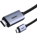 Cablu video Baseus High Definition, HDMI 2.0 4K - USB Type-C, 60Hz, 3m, Negru