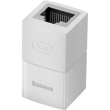 Baseus Network coupler Ethernet RJ-45 Conector Cablu AirJoy Series 10 pcs Alb