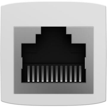 Baseus Network coupler Ethernet RJ-45 Conector Cablu AirJoy Series 10 pcs Alb