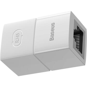 Baseus Network coupler Ethernet RJ-45 Conector Cablu AirJoy Series 10 pcs Alb