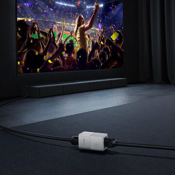 Baseus Network coupler Ethernet RJ-45 Conector Cablu AirJoy Series 10 pcs Alb