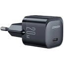 Incarcator de retea JOYROOM Mini JR-TCF02, USB-C, Quick Charge, 20W, Cablu Lightning 1m inclus, Negru