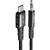 Cable USB-C to mini jack 3,5mm Acefast C1-08 1.2m (black)