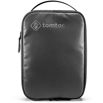 Tomtoc - Explorer Accessories Pouch (T11M1D1) - Multiple Pockets, 8.3″ - Black