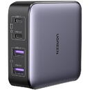 Incarcator de retea Nexode charger UGREEN CD327, 2x USB-C, 2x USB-A, GaN, 65W (grey)