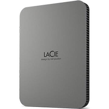 Hard disk extern LaCie Mobile Drive Secure    2TB Space Grey USB 3.1 Type C
