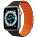 Curea pentru Apple Watch 1/2/3/4/5/6/7/8/SE/SE 2 (38/40/41mm) - Dux Ducis LD Series - Black / Orange