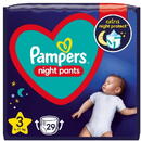 Pampers Night Pants diapers 6-11kg, size 3-MIDI, 29pcs