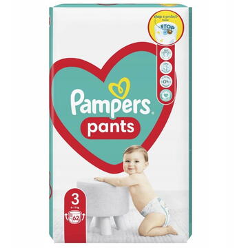 Pampers Pants 6-11kg, size 3-MIDI, 62pcs