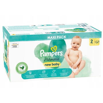 Pampers Harmonie Baby Diapers 4-8kg, size 2-MINI, 96pcs