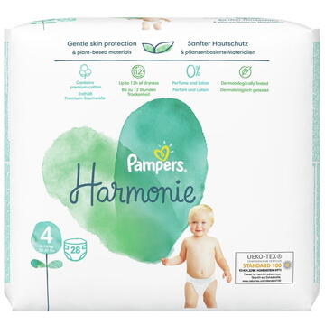Pampers Harmonie Diapers 9-14kg, size 4-MAXI, 28pcs