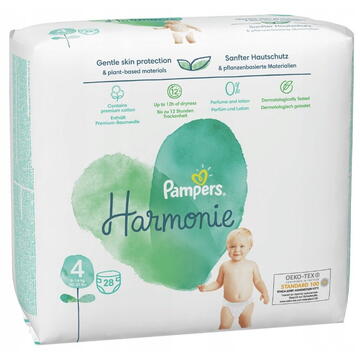 Pampers Harmonie Diapers 9-14kg, size 4-MAXI, 28pcs