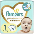 Pampers Premium Care Diapers 2-5kg size 1-NEWBORN, 72pcs