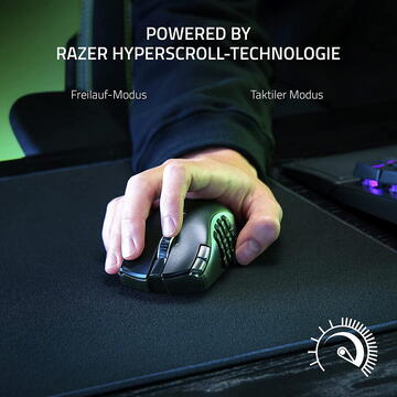 Mouse Razer Naga V2 HyperSpeed Gaming Mouse Negru, Bluetooth USB Wireless,Optic,30000 dpi,19 butoane