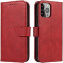 Husa Hurtel Wallet Case with Stand for iPhone 15 Pro Max Magnet Case - Red