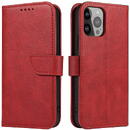 Husa Hurtel Wallet Case with Stand for iPhone 15 Plus Magnet Case - Red