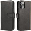 Husa Hurtel Wallet Case with Stand for iPhone 15 Magnet Case - Black