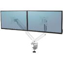 Suport monitor Fellowes Ergonomics arm for 2 monitors - Platinum series, white