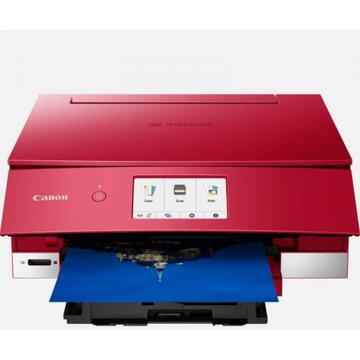 Multifunctional InkJet Color Canon PIXMA TS8352A, A4, display touch, duplex, Wi-Fi, Red