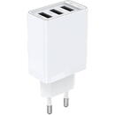 Incarcator de retea Wall charger 3x USB Vention FEAW0-EU, 2.4A, 12W (white)