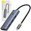 4in1 Hub Baseus  UltraJoy USB-C do USB 3.0 Gri