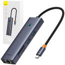 Baseus Hub 7w1  UltraJoy 7-Port ( USB-C to 1xHDMI4K@30Hz + 2xUSB 3.0 + 1xPD +RJ45 + SD/TF3.0)
