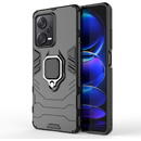 Husa Hurtel Ring Armor case for Xiaomi Redmi Note 12 Pro+ armored cover magnetic holder ring black