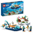 LEGO City - Barca pentru scufundari de explorare 60377, 182 piese