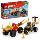 LEGO Ninjago - Infruntarea dintre Kai in masina si Ras pe motocicleta 71789, 103 piese
