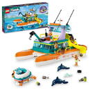 LEGO Friends - Barca de salvare pe mare 41734, 717 piese
