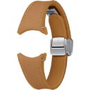 Samsung D-Buckle Hybrid Eco-Leather Band pentru Galaxy Watch6, Slim (S/M), Camel