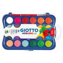 Articole pentru scoala Acuarele 24 culori/cutie + 1 pensula gratis, GIOTTO Acquerelli