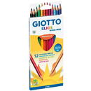 Articole pentru scoala Creioane colorate, cutie carton, 12 culori/set, GIOTTO Elios