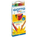 Articole pentru scoala Creioane colorate, cutie carton, 24 culori/set, GIOTTO Elios