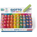 Articole pentru scoala Radiera in forma de creioane colorate, GIOTTO Happy