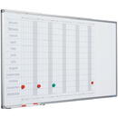 Smit Visual Supplies Planner anual, 60 x 120 cm, profil aluminiu SL, SMIT