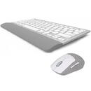 Tastatura DeLux Kit tastatura si mouse bluetooth si wireless K33000+M520DB Gri