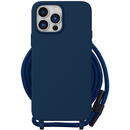 Husa Husa pentru iPhone 15 - Techsuit Crossbody Lanyard - Blue