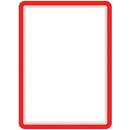 Buzunar magnetic pentru documente A4, cu rama color, 2 buc/set, TARIFOLD - rama rosie