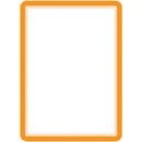 Buzunar magnetic pentru documente A4, cu rama color, 2 buc/set, TARIFOLD - rama portocalie