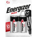Baterii Max C, LR14, 1.5V, 2 buc/set, Energizer, dureaza cu 50% mai mult decat cele alkaline