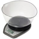 Cantar de bucatarie Salter 1024 SVDR14 Electronic Kitchen Scales with Dual Pour Mixing Bowl silver