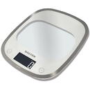 Cantar de bucatarie Salter 1050 WHDR White Curve Glass Electronic Digital Kitchen Scales