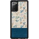 Husa MAN&amp;WOOD MAN&WOOD case for Galaxy Note 20 blue flower black
