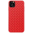 Husa Devia Woven Pattern Design Soft Case iPhone 11 Pro Max red