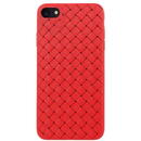 Husa Devia Woven Pattern Design Soft Case iPhone SE2 red