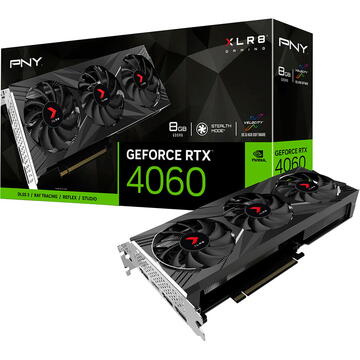 Placa video PNY GeForce RTX4060 8GB XLR8 Gaming Verto EPIC-X