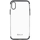 Husa Tellur Cover Silicone Electroplated for iPhone X/XS black