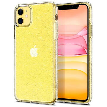 Husa Spigen Husa Liquid Crystal Glitter iPhone 11 Crystal Quartz