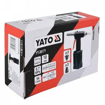 Yato Presa pneumatica de nituit 2,4-5,0mm (YT-36171)